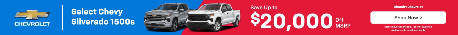 Select Chevy Silverado 1500s